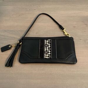 Black Coach Wristlet